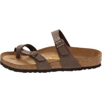 BIRKENSTOCK Women's Adjustable Mayari Sandal in Mocha