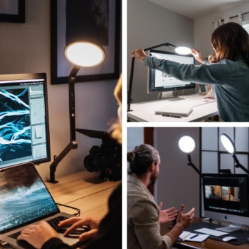 LUME CUBE Edge LED Desk Lamp for Home Office Comfort