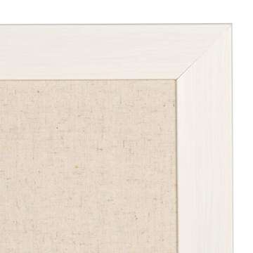DesignOvation Beatrice Framed Linen Fabric Pinboard 18x27