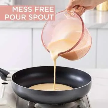 COOK WITH COLOR Glass Measuring Cups Set for Kitchen Use