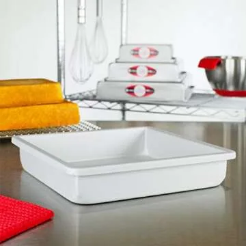Fat Daddio's 8x2 Inch Square Cake Pan for Perfect Baking