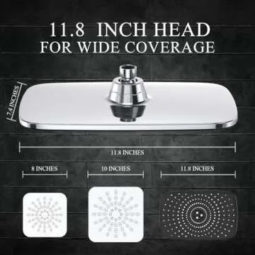 Upgrade to Veken High Pressure Rain Shower Head Combo