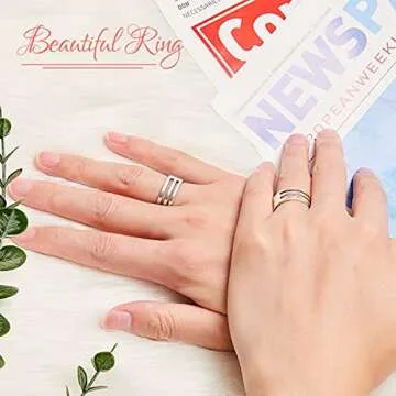 Hicarer 2 Pieces Jump Ring Opening Tools Opening Stainless Steel Jump Ring Opener Circle Tool for Jewelry Makers Craft Projects Supplies(Silver)