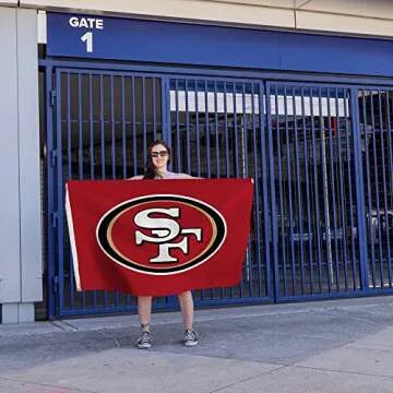 NFL 49ers 3x5 Team Banner Flag with Grommets