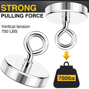 DIYMAG Fishing Magnet, 700LBS Pulling Force for Adventures