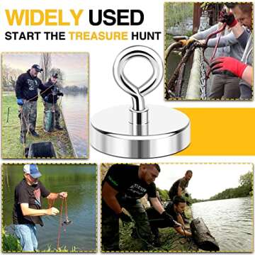 DIYMAG Fishing Magnet, 700LBS Pulling Force for Adventures