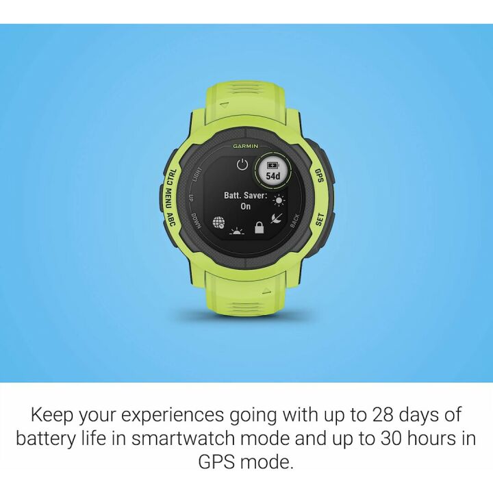 Garmin Instinct 2 GPS Outdoor Watch in Electric Lime