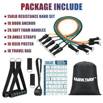 WIKDAY Exercise Resistance Bands Set for Effective Training