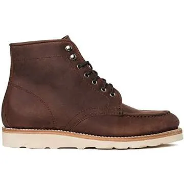 Thursday Boot Company Men's Diplomat Moc Toe Leather Boot, Arizona Adobe, 8