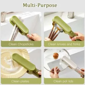 3-in-1 Knife Cleaner with Sharpener for Safe Cleaning