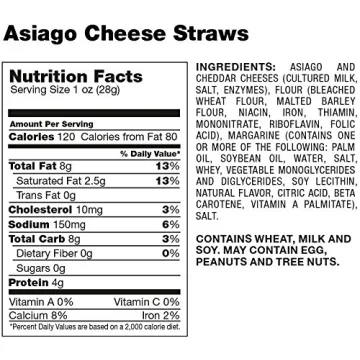 Mississippi Cheese Straw Factory Asiago Cheese Straws 32oz