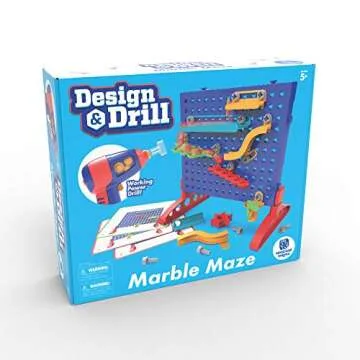 Design & Drill Marble Maze STEM Toy for Kids Ages 5+