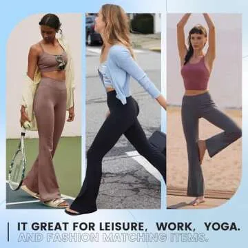 High Waisted Leggings for Women - Soft Athletic Tummy Control Pants for Running Cycling Yoga Workout