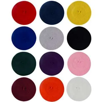 CoverYourHair Stylish Berets - 12 Colors for All Ages