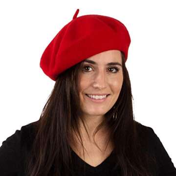 CoverYourHair Stylish Berets - 12 Colors for All Ages