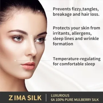 ZIMASILK 25 Momme Silk Pillowcase for Hair and Skin