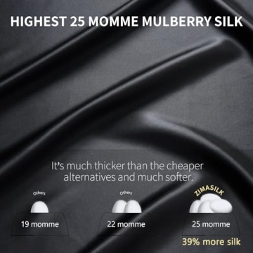 ZIMASILK 25 Momme Silk Pillowcase for Hair and Skin