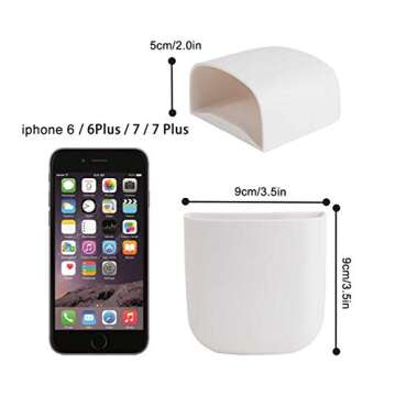 EHKIT (2 pcs/Set) Office Pen Holder Caddy - Self Adhesive, Wall Mounted