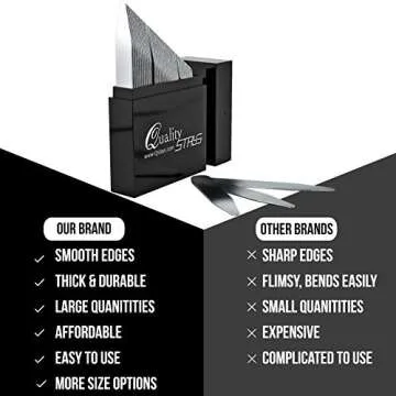 Quality Stays Metal Collar Stays for Men – Set of 40 Dress Shirt Collar Stays for Men, 3 Sizes in a Divided Box