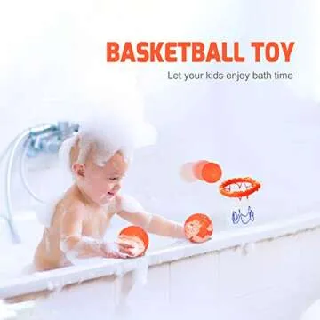 Fun Bath Toys Basketball Hoop Set for Toddlers - zoordo