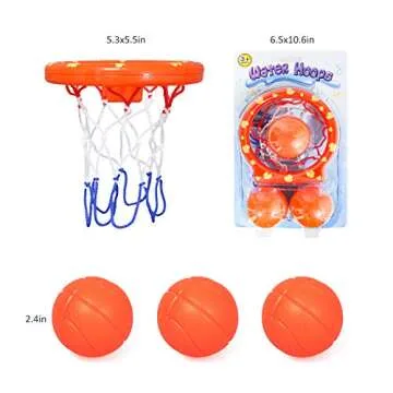Fun Bath Toys Basketball Hoop Set for Toddlers - zoordo