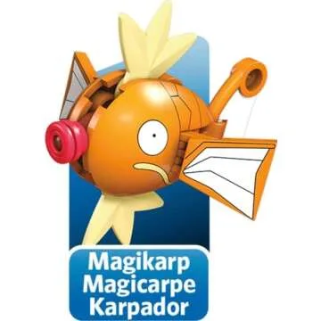 MEGA Pokémon Action Figure Building Toys Set for Kids, Poké Ball Bundle with 118 Pieces, 5 Poseable Characters Including Pikachu and More