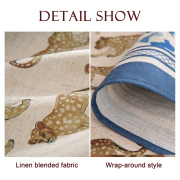 Patdrea Designer Leopard Tablecloth 55"x55" for All Holiday Gatherings