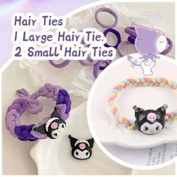 LAMPYRIS Cute Kuromi Hair Accessories Gift Set for Girls