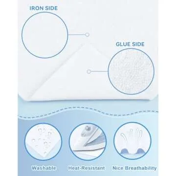 PLANTIONAL Iron-On Fusible Fleece for Crafting and Quilting