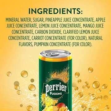 Perrier Sparkling Water Pineapple & Mango, 16.9 Fl. Oz.