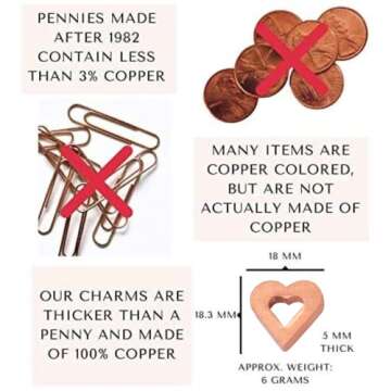 Flower Food Alternative for Fresh Cut Flowers. Copper Charm Keeps Flower Water Clean and Clear. Just Place it in the Vase, Reusable (1)