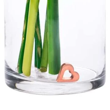 Flower Food Alternative for Fresh Cut Flowers. Copper Charm Keeps Flower Water Clean and Clear. Just Place it in the Vase, Reusable (1)