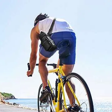 Barbarians Water Bottle Carrier, Bottle Pouch Holder with Adjustable Shoulder/Hand Strap with 2 Pockets for 16oz 17oz 20oz 24oz 25oz 32oz 40oz, Black