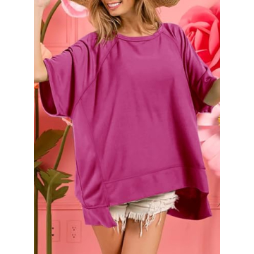 Dokotoo Women’s Oversized Crewneck T-Shirt for Casual Style