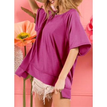 Dokotoo Women’s Oversized Crewneck T-Shirt for Casual Style