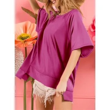 Dokotoo Women’s Oversized Crewneck T-Shirt for Casual Style