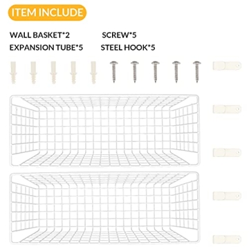 Extra Large Hanging Wall Basket - Modern Organizing Solution