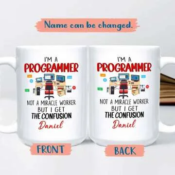Unique Programmer Coffee Mug with Fun Coding Design