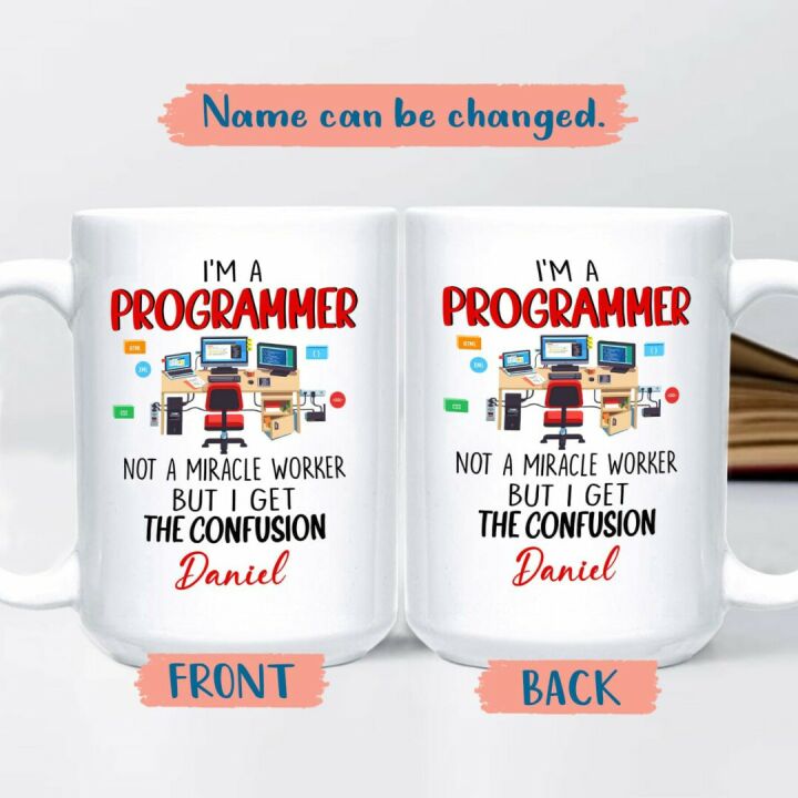Unique Programmer Coffee Mug with Fun Coding Design