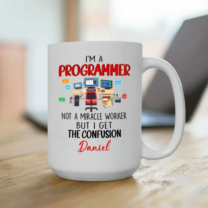Unique Programmer Coffee Mug with Fun Coding Design