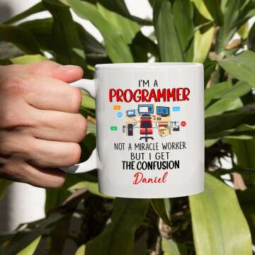 Unique Programmer Coffee Mug with Fun Coding Design