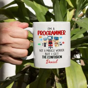 Unique Programmer Coffee Mug with Fun Coding Design