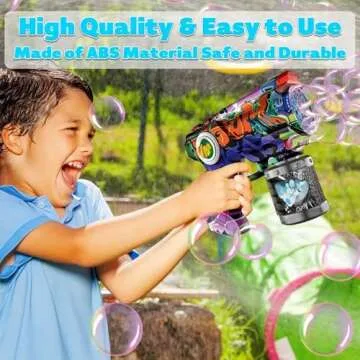 YEEFIGRO Bubble Gun for Kids - Fun Outdoor Activity