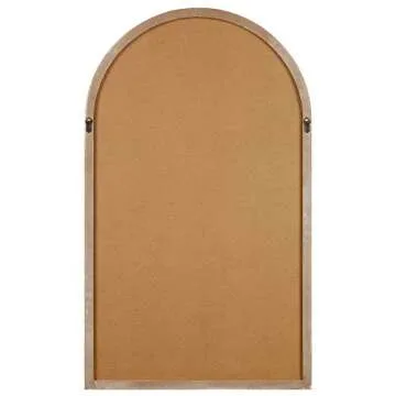 Patton Wall Decor Distressed White Wall Mirror 24x40