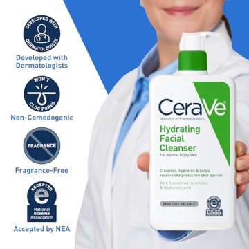 CeraVe Hydrating Facial Cleanser for Dry Skin