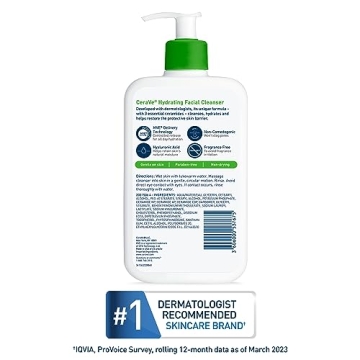 CeraVe Hydrating Facial Cleanser for Dry Skin