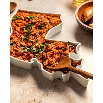 Charming Louisiana Shaped Baking Dish - Oven Safe & Stylish