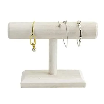 Antique Wooden Jewelry Stand - Elegant Display for Accessories