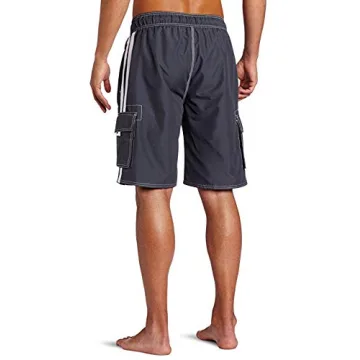 Kanu Surf Men's Barracuda Swim Trunks – Charcoal, Large