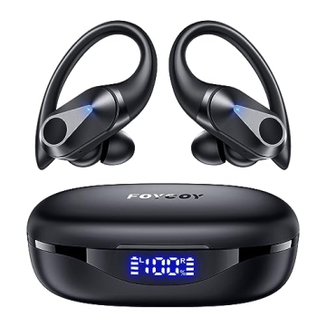 FOYCOY Wireless Earbuds Bluetooth Headphones 90Hrs Playtime Ear Buds IPX7 Waterproof Sports Earphone...